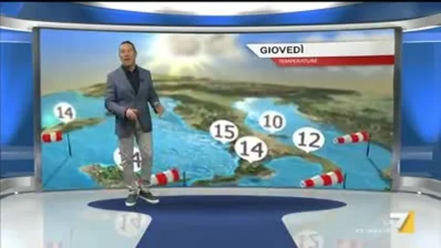Il meteo della sera del 7 febbraio