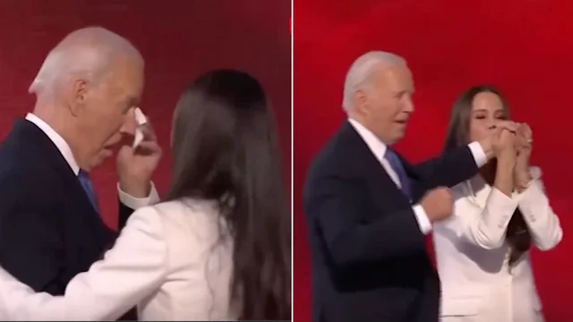 Biden abbraccia commosso la figlia Ashley alla Convention democratica a Chicago