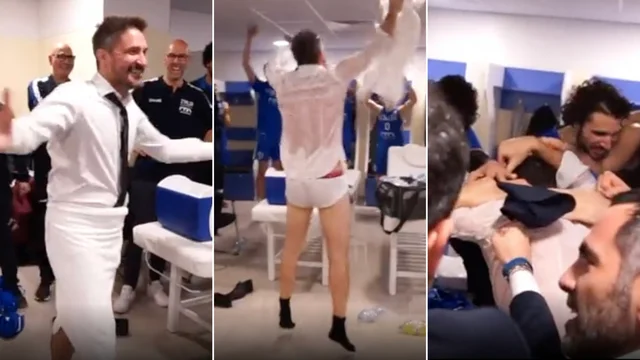 Italbasket ai mondiali, coach Pozzecco impazzisce di gioia: il video