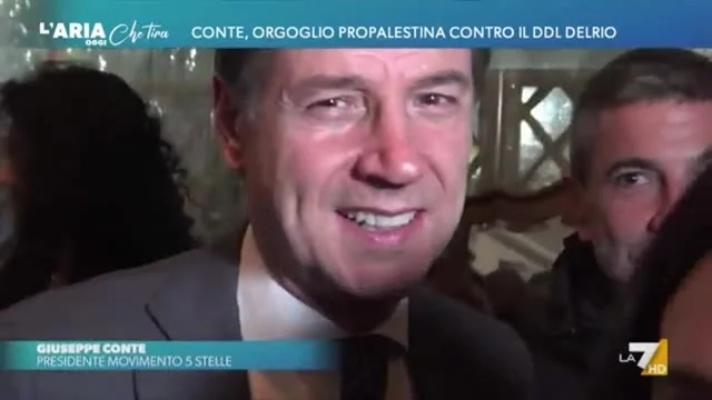Conte, orgoglio pro-Palestina contro il Ddl Delrio