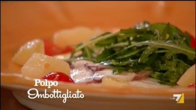 Polpo Patate, rucola e pomodorini