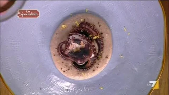 Piovra ai fagioli freschi e limone