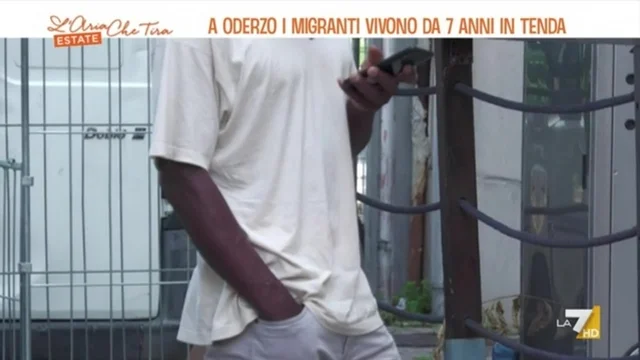 A Oderzo i migranti vivono da 7 anni in tenda
