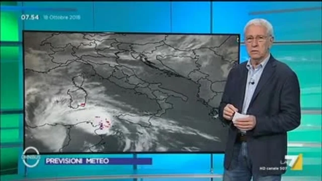 Il meteo del 18 ottobre