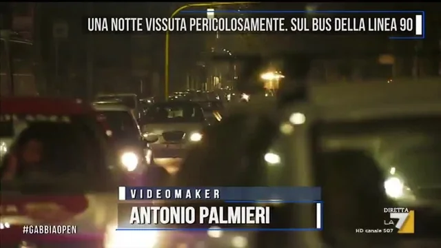 Una notte trascorsa pericolosamente sul bus della linea 90