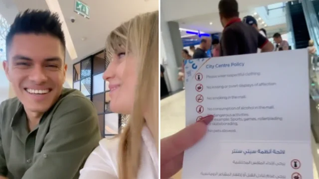 Dubai, due turisti italiani ammoniti per il troppo affetto in pubblico