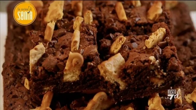 Brownies cioccolato e biscotti