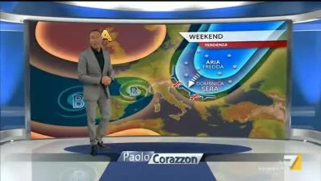 Il meteo della sera