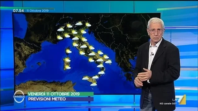 Le previsioni del tempo del 11 ottobre