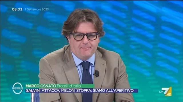 Salvini attacca, Meloni stoppa - Omnibus, 07/09/2023