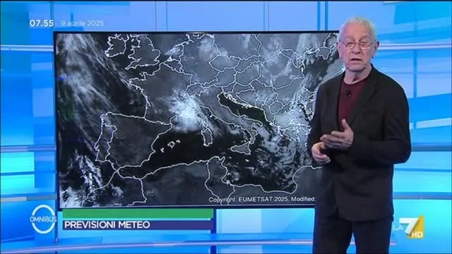 Previsioni Meteo di oggi di Paolo Sottocorona