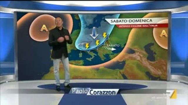 Il meteo della sera del 11 maggio