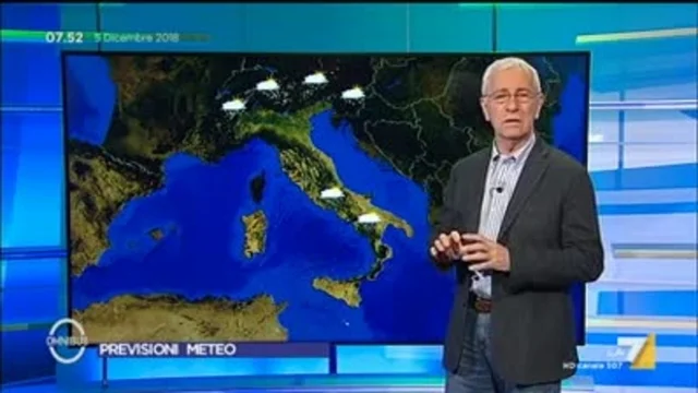 Il meteo del 5 dicembre