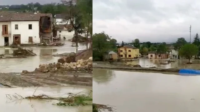 Maltempo Emilia-Romagna, il Lamone ha rotto di nuovo l’argine a Traversara: danni e allagamenti