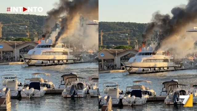 Incendio a Saint-Tropez: in fiamme lo yacht di lusso Sea Lady II