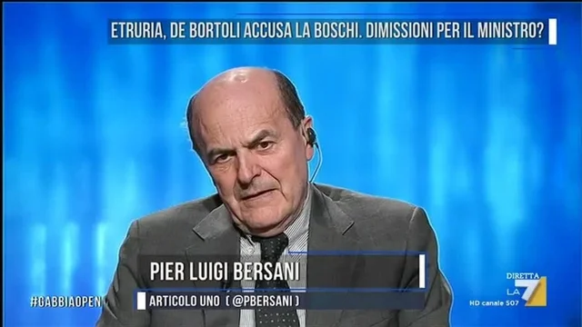 Bersani: 'Boschi, non basta una smentita: sono tutti parenti'