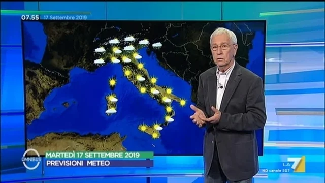 Le previsioni del tempo del 17 settembre