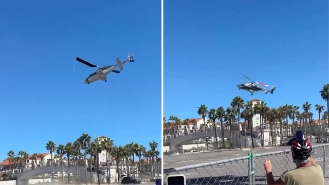 Elicottero si schianta a Huntington Beach: cinque feriti tra passeggeri e turisti