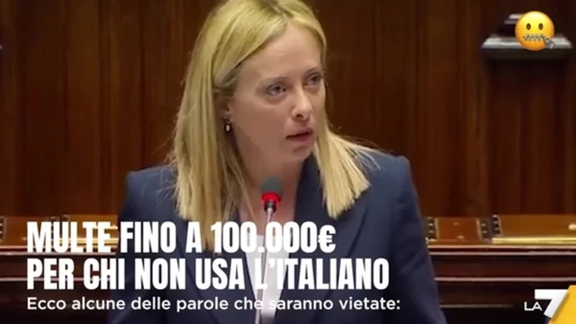 Multe fino a 100mila euro, la proposta di Fratelli d'Italia: ecco alcune delle parole inglesi che saranno vietate