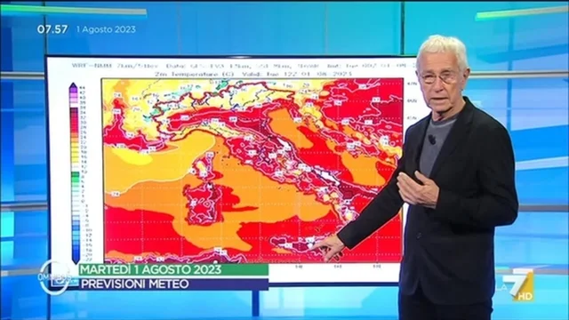 Le previsioni meteo di Paolo Sottocorona del 1/8/2023