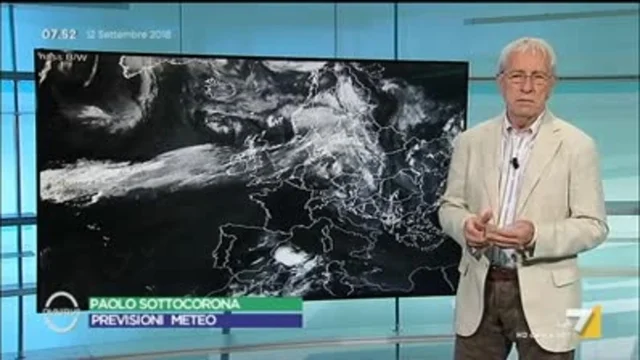 Il meteo del 12 settembre
