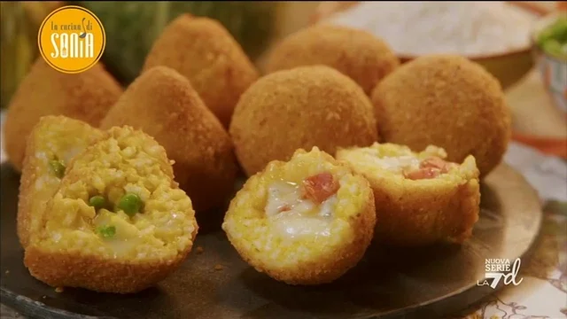 Arancini di zucca con gorgonzola e taleggio