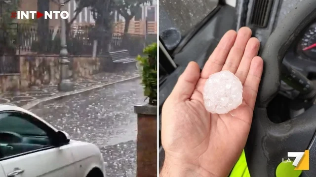 Fiuggi colpita da una violenta grandinata: chicchi oltre i 5 cm, segnalati danni