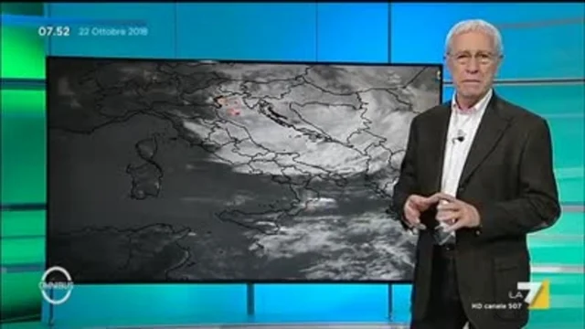 Il meteo del 22 ottobre
