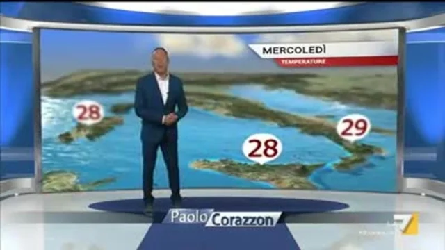 Il meteo della sera del 18 settembre
