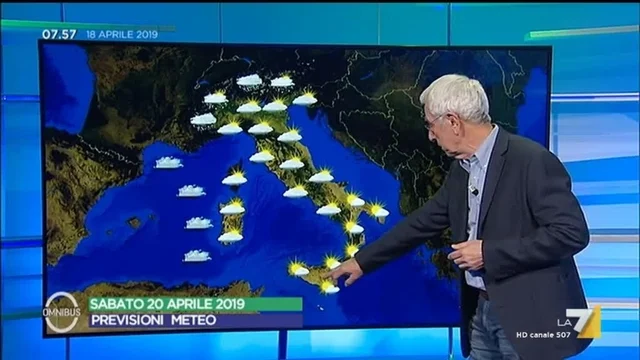 Le previsioni meteo per il week end di Pasqua di Paolo Sottocorona