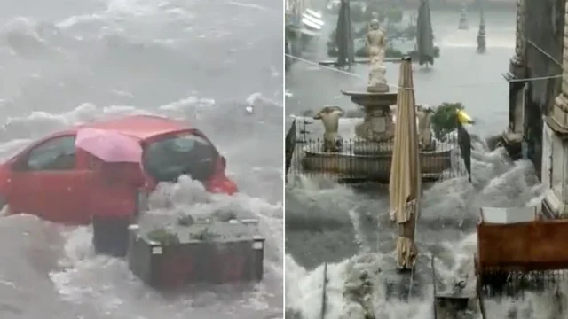 Maltempo a Catania: le drammatiche immagini di una città in ginocchio