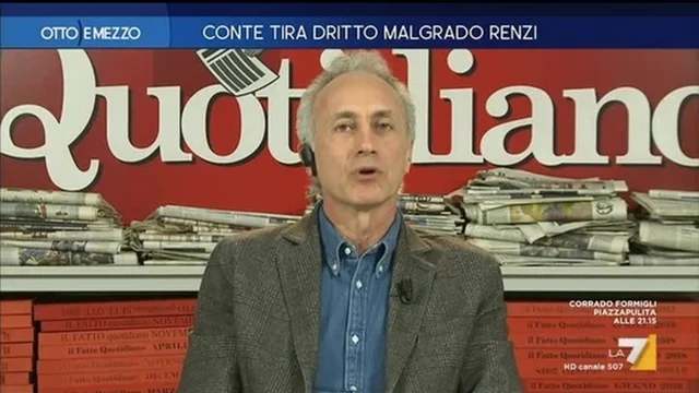 Conte tira dritto malgrado Renzi - Otto e Mezzo - Puntata del 20/02/2020