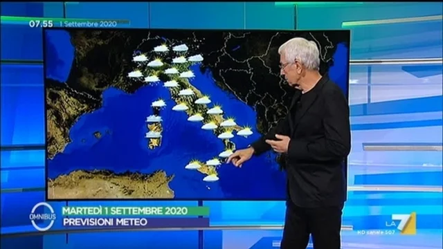 Le previsioni meteo di martedì 1 settembre