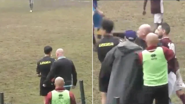 L’allenatore dà un pugno all’arbitro: la partita viene sospesa