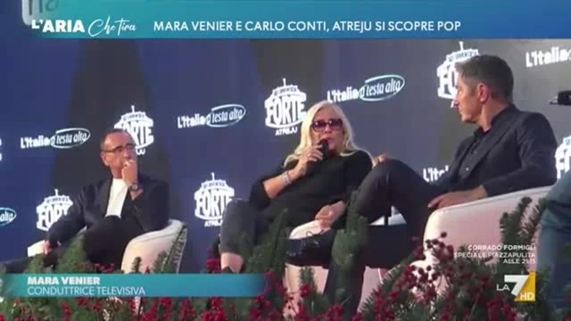 Mara Venier e Carlo Conti, Atreju si scopre pop