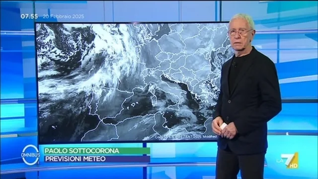 Previsioni Meteo di oggi di paolo Sottocorona - 20/2/2025