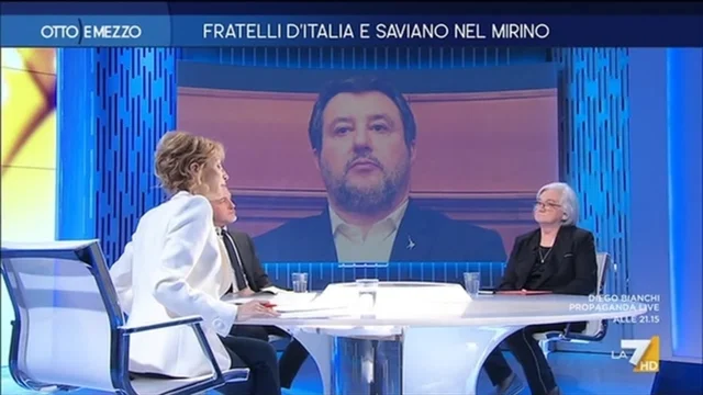 Fratelli d'Italia e Saviano nel mirino - Otto e Mezzo del 23/5/2025