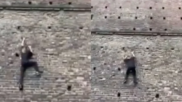Milano, Jared Leto si arrampica senza corda né imbracature sul Castello Sforzesco
