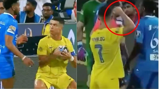 Cristiano Ronaldo perde il controllo: il gesto sconsiderato contro l'arbitro e l'avversario