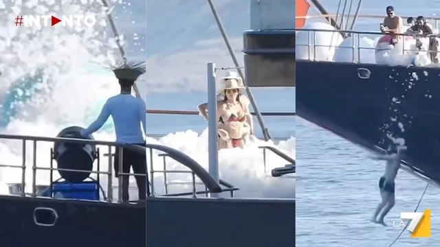 Nozze Bezos-Sanchez, schiuma party sullo yacht prima del matrimonio