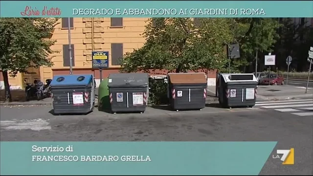 Degrado e abbandono ai giardini di Roma