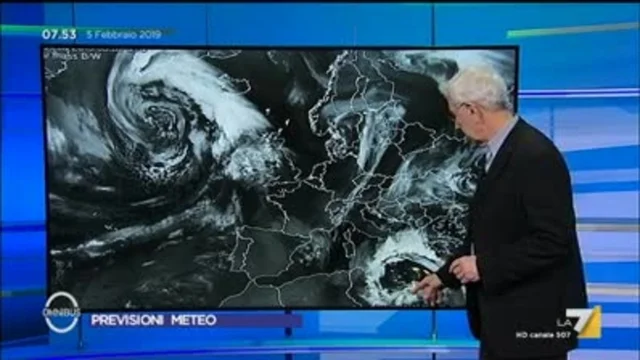 Il meteo del 5 febbraio