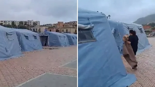 Terremoto Napoli, tendopoli a Pozzuoli per evacuare la zona colpita: il video