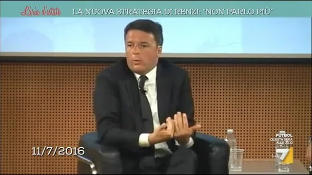 La nuova strategia di Renzi: ' Non parlo più'