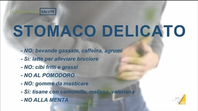 Consigli per chi ha lo stomaco delicato
