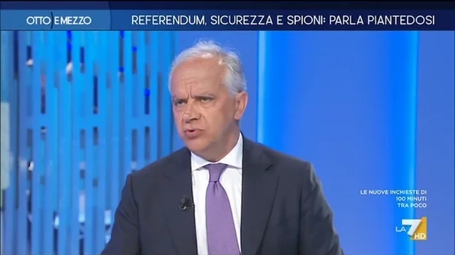 Referendum, sicurezza e spioni: parla Piantedosi - Otto e Mezzo del 9/6/2025