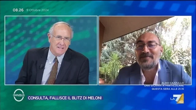 Consulta, fallisce il blitz di Meloni - Omnibus 09/10/2024