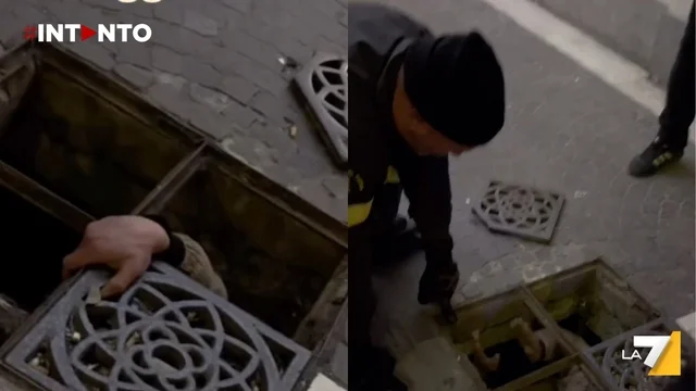Roma, uomo cade in un tombino a Termini: il video del salvataggio diventa virale