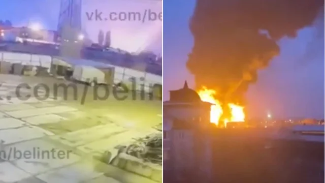VIDEO | Russia, l'attacco a un deposito petrolifero a Belgorod: Mosca accusa Kiev