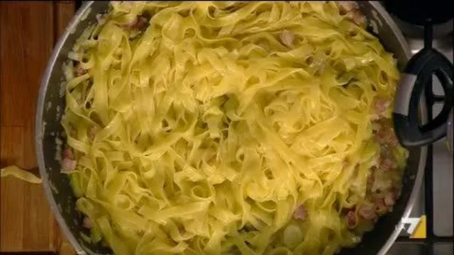 Tagliatelle ai Porri e Guanciale